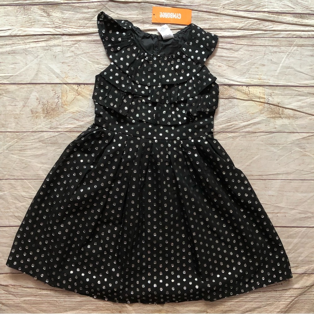 Gymboree Silver Dot Dress - NEW